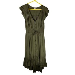 Lucky Brand Olive Green Maxi Dress